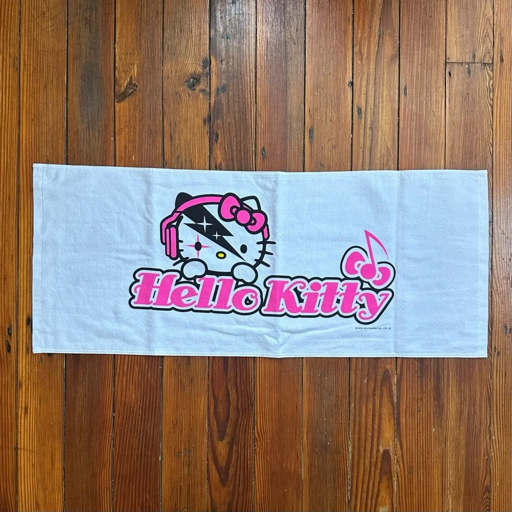 NWT 2010s Sanrio Hello Kitty Limited Edition Ziggy Stardust hand towel 13.5x33